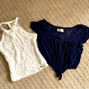 Cute Hollister summer tops, size extra small